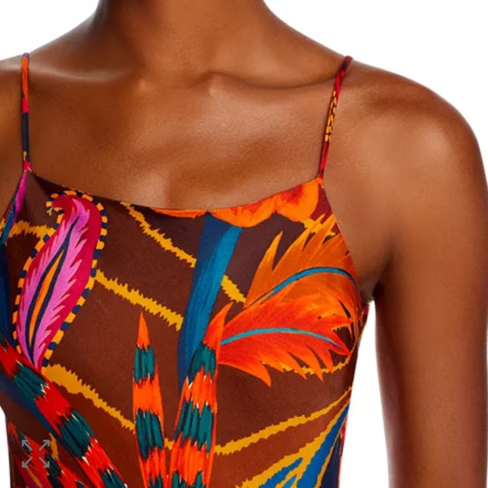 🌺🎉HP🎉🌺 NWT Farm Rio Vintage Wave Multicolor Sleeveless Maxi Dress - Picture 8 of 16